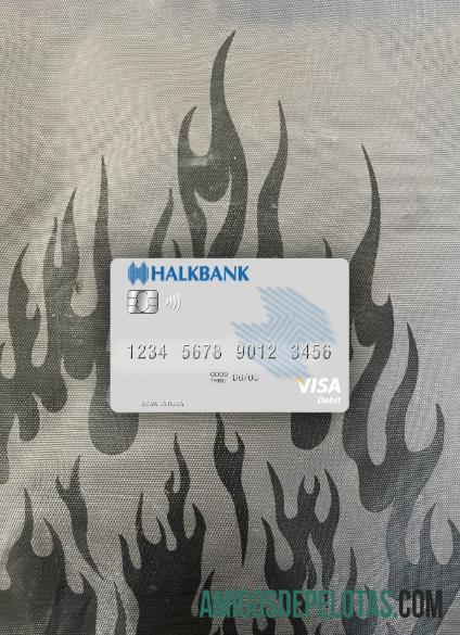 Macedônia Halkbank AD Skopje Visa Cartão de Débito Photolook Front baixar para verificação